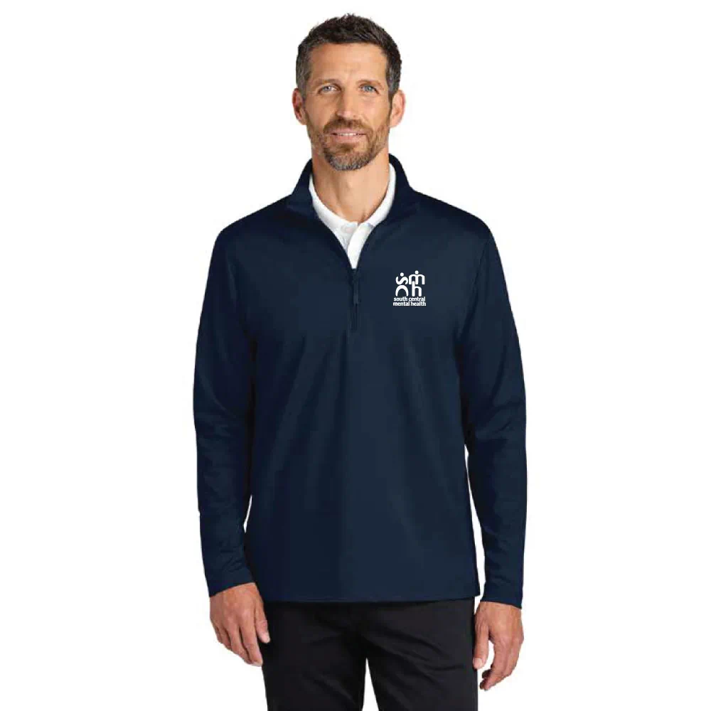 Port Authority® Slub Fleece 1/4-Zip Pullover - Image 2