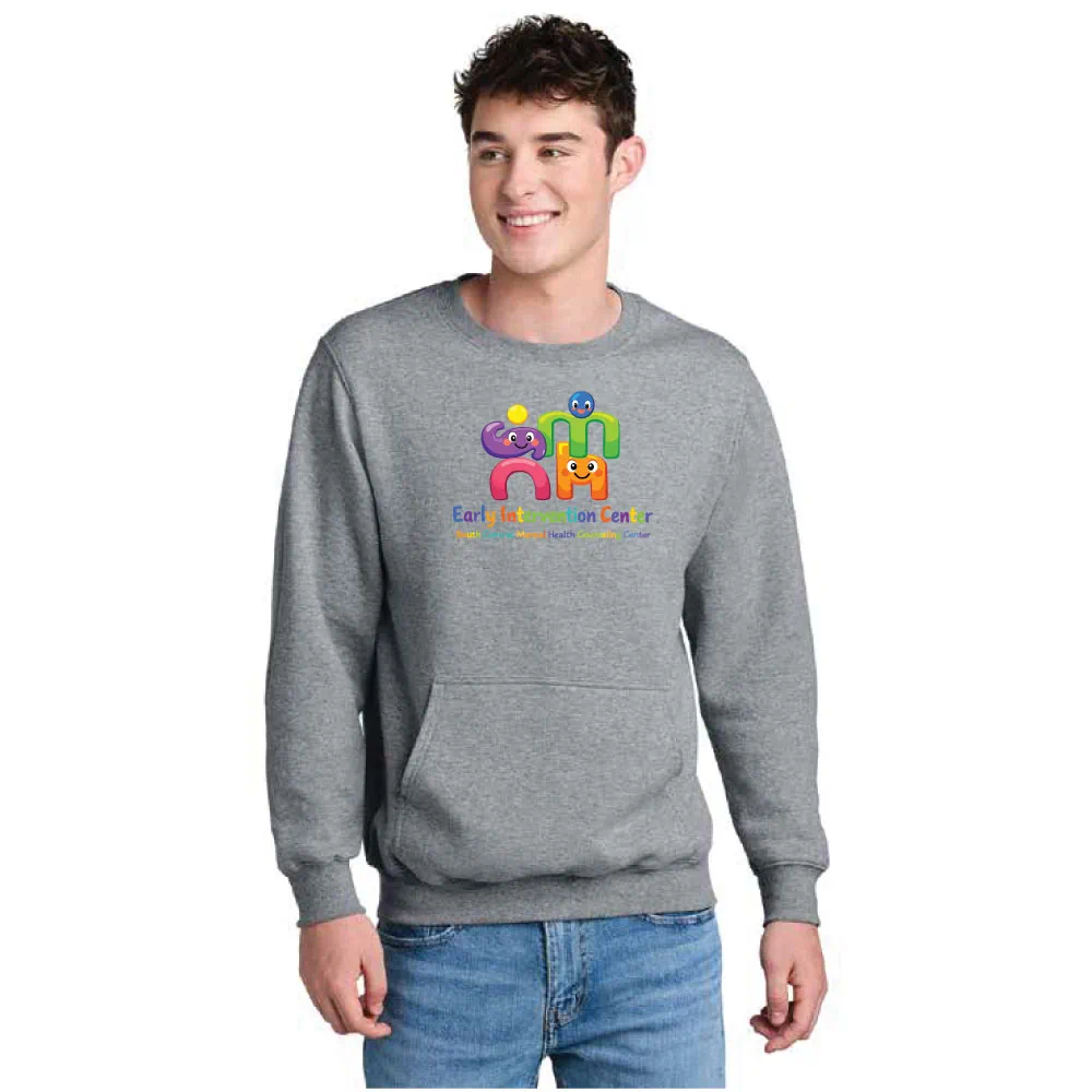 Port & Co™ Core Fleece Crewneck Pocket Sweatshirt